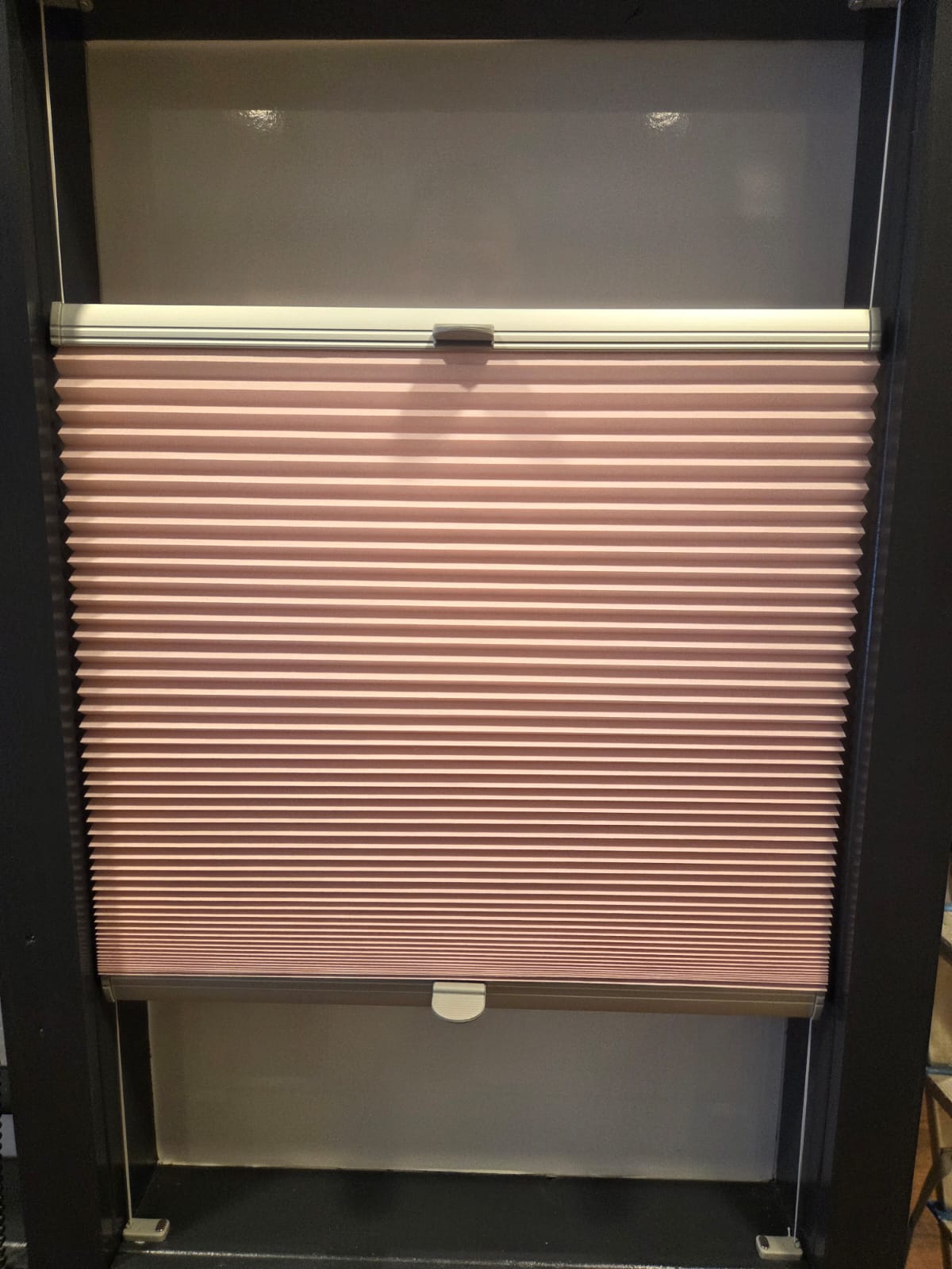 Plissé raamdecoratie